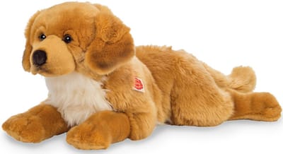 Hermann Teddy Knuffeldier hond Golden Retriever - zachte pluche - premium kwaliteit knuffels - lichtbruin - 60 cm - extra groot