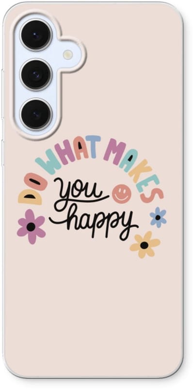 Case Company® - Hoesje geschikt voor Samsung Galaxy S24 FE hoesje - Happy days - Soft Cover Telefoonhoesje - Bescherming aan alle Kanten en Schermrand
