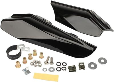 Cocoplus -Motorfiets motor middenframe windscherm warmteschild voor Street Touring Electra - Ha-rley compatible - Zwarte kleur - Beschermt tegen hitte - Montageaccessoire - Geschikt voor 2001-2008.
