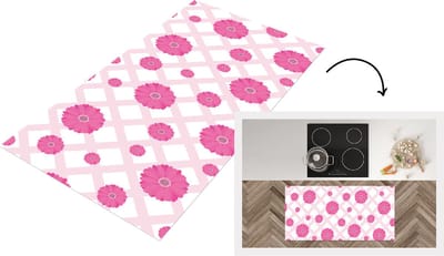 Keukenloper - Loper keuken - Bloemen - Patronen - Pastel - 120x60 cm - Keukenloper vinyl