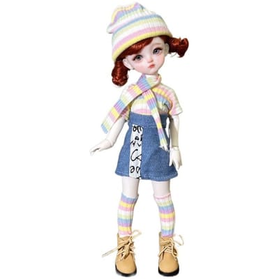 Trendy Mode 30cm Poppenkleding Schattig Casual 1/6 BJD Poppenkleding Set Mooi Meisje Speelgoed Cadeau (Geen poppen en schoenen)