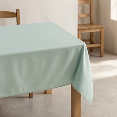GAMUSI Tafelkleed FONS – Vlekbestendig Tafelkleed – Getextureerd Effen Design – OEKO-TEX® – 140x100 cm – Zeewater