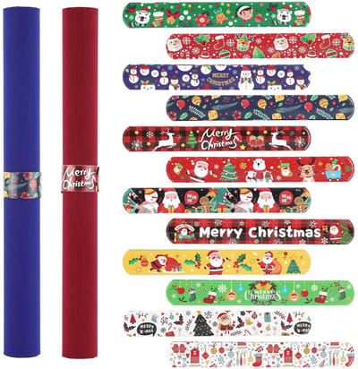 Dailygoods- Cadeaupapierrolhouder 12 stuks - Kerstcadeaupapierrolhouder - Stabilisator - PVC/Metaal - 22x3 cm - Organisatie Opslag - Inpakpapierhouder