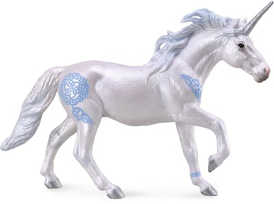 COLLECTA Figurine - Eenhoorn Hengst Blauw - (Xl) - Fantasiedieren - Handgeschilderd - Miniatuur