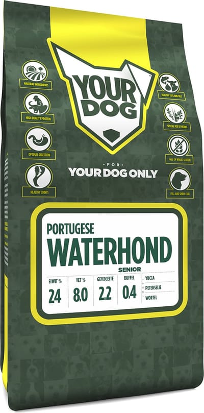 Yourdog Portugese waterhond Rasspecifiek Senior Hondenvoer 6kg | Hondenbrokken