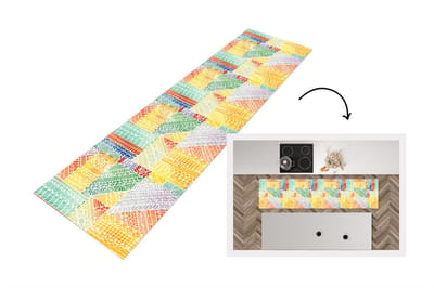 Keukenloper 200x50 cm - Keukenmat vinyl Patronen - Mozaïek - Abstract - Keukenmatten loper - Keuken vloerkleed tapijt