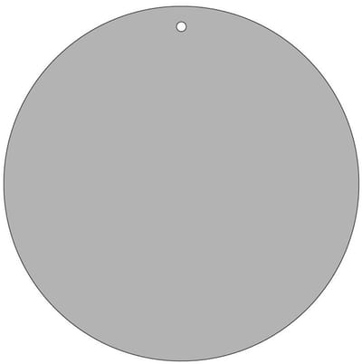 Blanco label grijs, beschrijfbaar, 100 stuks 50 mm