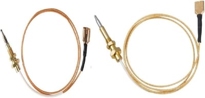 Thermoelement Vervangingskit - Verwarmingssensor Gasfornuis - Open Haard Reparatie - Hittebestendig Materiaal - 60 cm en 120 cm - Goud