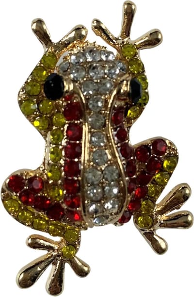 Fjesta© Oeteldonk broche metaal - Kikker liggend