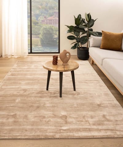 Viscose vloerkleed - Pearl beige 200x300