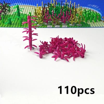 Moc Bouwstenen Plant Zeewier Gras Bamboe Blad Onderwater Wereld Onderdelen Creatieve Stadstenen Kinderspeelgoed Compatibel Leduo Speelgoed
