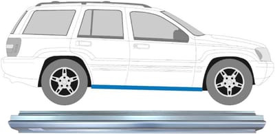 Reparatie dorpel voor Jeep Grand Cherokee 1998-2005 / Links = Rechts