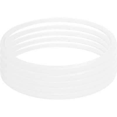 5 pièces Anneau d'étanchéité pour autocuiseur Transparent Universel Acier Inoxydable Joints Toriques pour Autocuiseur 20cm white
