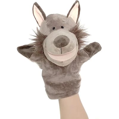 Pluche Vingerpoppetje en Handpop voor Kinderen Trendy Activiteit Jongen Meisje Rollenspel Bedtijd Verhaal Attributen 3D Dier Ontspannend Speelgoed Poppetje 25-27cm