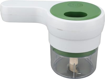 Elektrische Groentehakker - Keukenmachine Mini - Snel Ingrediënten Snijden - Draadloos Oplaadbaar - 19x13x11 cm - Wit