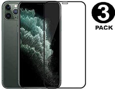 Screenprotector Glas - Full Curved Tempered Glass Screen Protector - 3x Geschikt voor: Apple iPhone 12 Pro