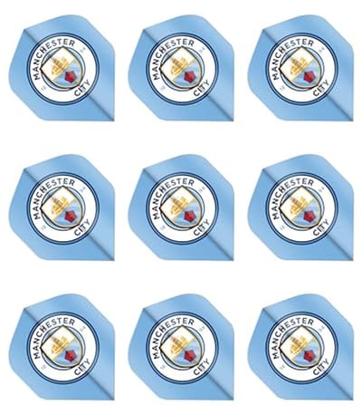 Dartflights met Manchester City ontwerp - Officiële licentie