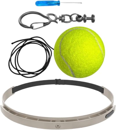 Boks Reflexbal - Hoofdband Trainer - Verbeter Reactiesnelheid - Flexibel Reactiesysteem - 6 cm Diameter - Tennis