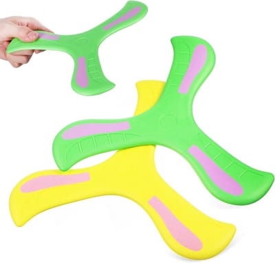 Boemerang Speelgoed - Vliegend Speelgoed - Buiten Sport - Zachte Vangst - 23 cm - Diverse Kleuren