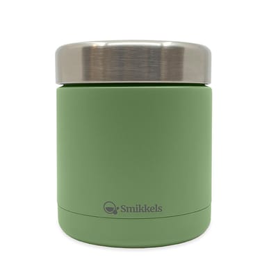 Smikkels - Thermos Lunchbox - Lunchbakje Kind - 350ml - Lunchpot school - Babyvoeding - Thermos voedselcontainer - Food jar - 304 RVS (18/8) - Groen