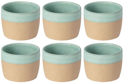 Costa Nova Koffiekopjes Arenito Aqua 200 ml - 6 stuks