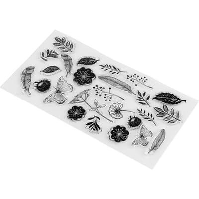 Sceau Transparent DIY Compte à la Main Scrapbook Tampon Fini Décoration Album Photo white