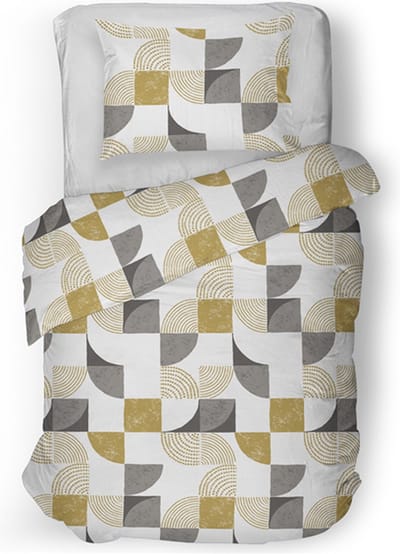 Snoozing Bieke Dekbedovertrek - Eenpersoons - 140x200/220 cm - Grey