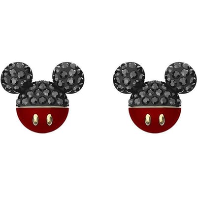 Swarovski Mickey & Minnie Goudkleurige Oorbellen Damesoorbellen Zwart 5566691 Box (Random Color) black