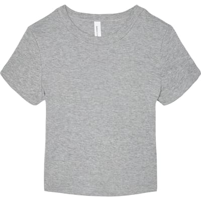 Bella+Canvas Women´s Micro Rib Baby Tee BL1010 - Athletic Heather - XS