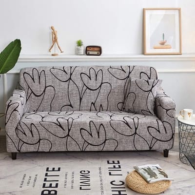 Universele Wasbare Stretch Sofa Hoes voor 1/2/3/4 Zits, Bescherming tegen Huisdieren, Lichtbruin (145-185 cm)