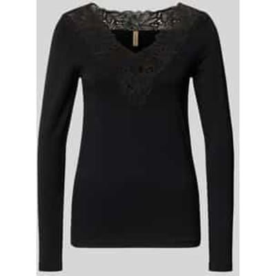 Slim fit shirt met lange mouwen van lyocellmix model 'Marica'
