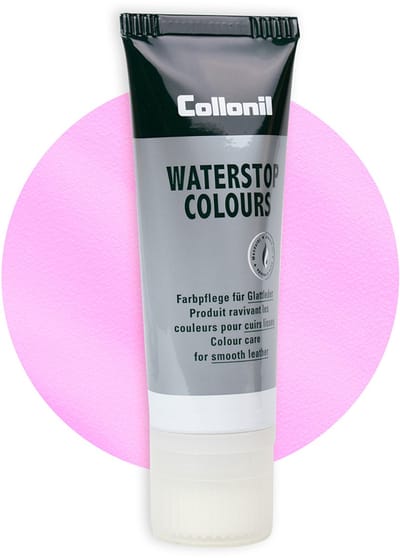 Collonil Waterstop | Lederverzorging | Extra glans | Kleur: Zachtroze | Inhoud: 75ml