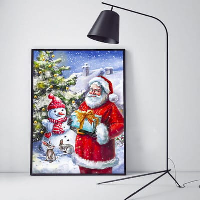 Diamant borduurwerk kerstman strass kunst 5D DIY diamant schilderij cartoon kerstversiering Full Square 20X30CM