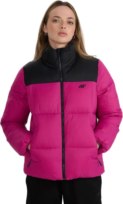 4F Jas Dames Gewatteerde Fuchsia - Maat L