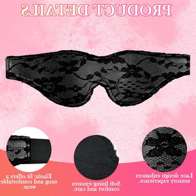 Zijdeachtig Oogmasker - Comfortabele Slaapblinddoek voor Volwassenen, Ideaal voor Thuis, Reizen en Kantoor, Perfect als Cadeau voor Valentijn en Rollenspel