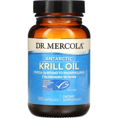 Dr. Mercola, Antarctische krillolie, 60 capsules