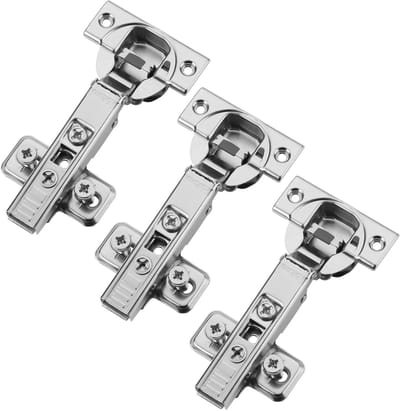 Set van 3 BLUM hoekscharnieren 71B3550 110° met automatische sluiting incl. montageplaat 173L8100 en systeemschroeven