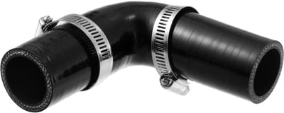 Dailygoods- Silicone Reducer 90 Graden - Slangkoppeling - Binnendiameter 32mm - Zwart - Kwaliteitsmateriaal - Universele Pasvorm - Koelslang
