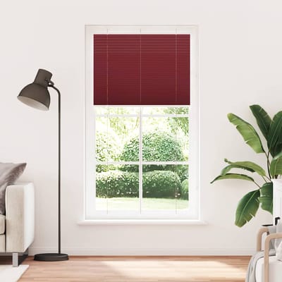 vidaXL - Plissé - rolgordijn - 105x200cm - stofbreedte - 104,4cm - bordeauxrood