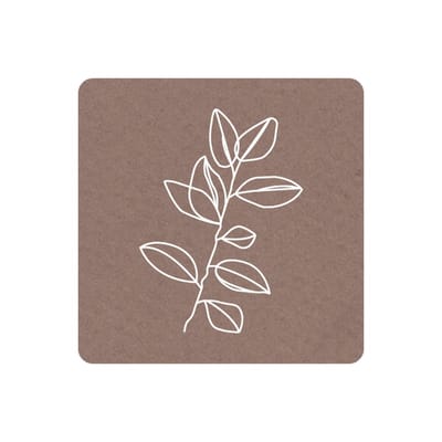 Sluitstickers - Sluitzegels - Takje - Rol Van 250 Stuks - Etiketten - Kraft