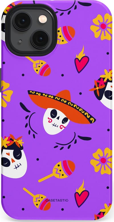 Casetastic Hoesje Geschikt voor Apple iPhone 13 Magsafe - Stijlvolle Beschermende Duo-layer Case - Muertos sombrero