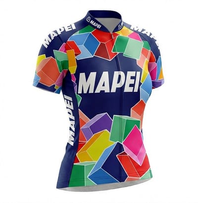 Retro Wielershirt Dames Mapei - Veelkleurig Gruppo Sportivo - M