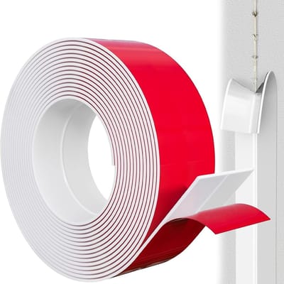Zelfklevende multifunctionele strips 2 cm x 6 m voor hoek- en randbescherming, ideaal voor deuren, ramen, muren en vloeren, eenvoudig aan te brengen en te verwijderen