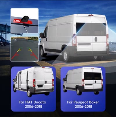 Remlicht achteruitrijcamera geschikt voor Fiat Ducato/Peugeot Boxer 2006-2018 Night Vision/Parkeer hulp