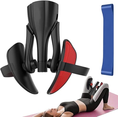 Dijbeentrainer Bekkenbodemtrainer - Fitnessapparaat Thuis - Conditietraining Revalidatie - Stabiel Antislip Design - 26 x 26 x 8.1 cm - Zwart