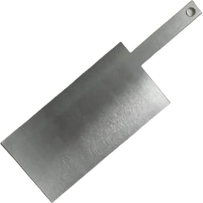 Metaal Plaat - Elektrode Met Handvat - Experimenten Uitvoeren - Verschillende Materialen - 50x100mm - Metaalkleur