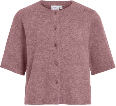 Vila Vest Viliga 2/4 O-neck Knit Cardigan - N 14113226 Nostalgia Rose/melange Dames Maat - L