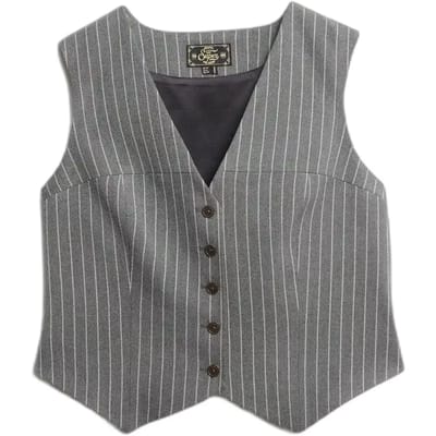 Dames kostuumvest Superdry Pinstripe