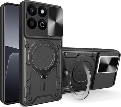 Hoesje geschikt voor HONOR 200 Smart/X7c - Techsuit CamGuard Pro Back Cover - Zwart