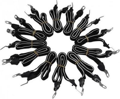 DE POORT snelbinder 76cm  zwart / wit , (20 stuks, bulk)